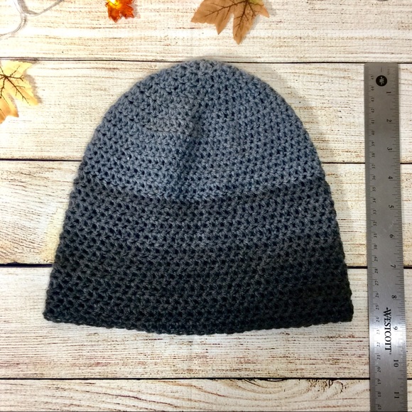 Knot & Kiln Crochet Gray Beanie Hat | Handmade - Picture 3 of 4